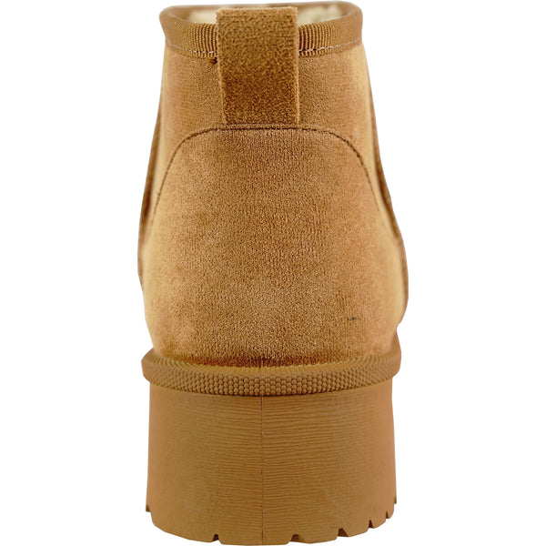 KOZI Waterproof Women Boot GENESIS Ankle Winter Fur Casual Boot BROWN