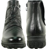 VANGELO Waterproof Women Boot LYA-1 Ankle Winter Fur Casual Boot BLACK