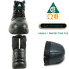 VANGELO Men Work Safety Boot ETHAN-3 CSA Certified Steel Toe Protection Black