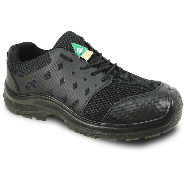 VANGELO Men Work Safety Shoe HELMUT-2 CSA Certified Steel Toe Protection Black