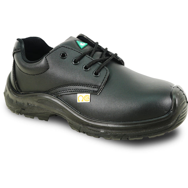 VANGELO Men Work Safety Shoe HELMUT-3 CSA Certified Steel Toe Protection Black