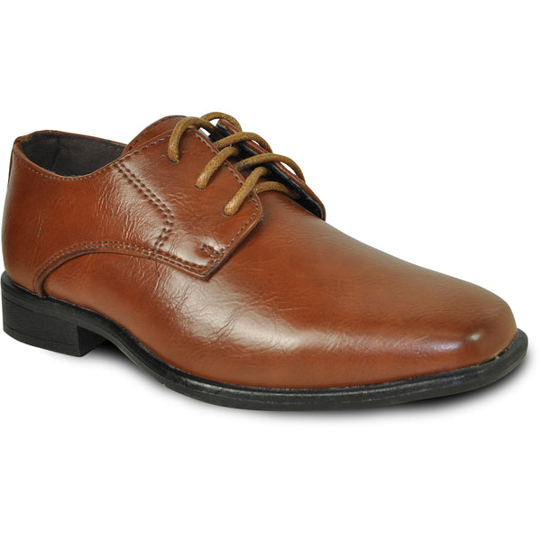 BRAVO Boy Dress Shoe KING-1KID Oxford Shoe Brown