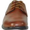 BRAVO Boy Dress Shoe KING-1KID Oxford Shoe Brown