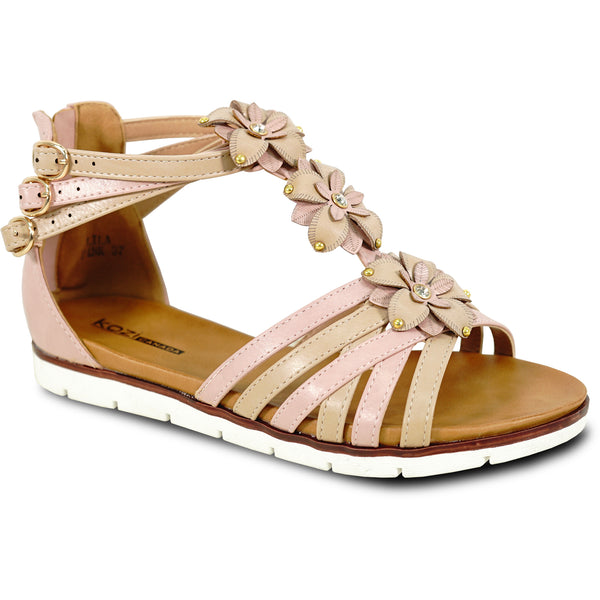 KOZI Women Sandal LILA Comfort Flat Sandal Pink