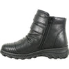 KOZI Waterproof Women Boot LYA-11 Ankle Winter Fur Casual Boot BLACK