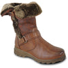 KOZI Waterproof Women Boot LYA-5 Mid-Calf Winter Fur Casual Boot BROWN
