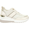 KOZI Women Fashion Sneaker MG3271 Wedge Platform with Removable Insole Champagne