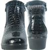 KOZI Women Winter Fur Boot NANCY-2 Ankle Casual Boot Black