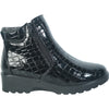 KOZI Women Winter Fur Boot NANCY-2 Ankle Casual Boot Black