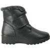 KOZI Women Winter Fur Boot NANCY-6 Ankle Casual Boot Black