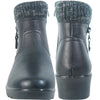 KOZI Women Winter Fur Boot NANCY-9 Ankle Casual Boot Black