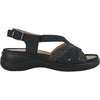 KOZI Women Comfort Casual Sandal OY3130 Wedge Sandal Black – Replaceable Orthopedic Footbed