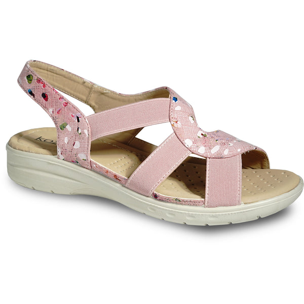 kozi Women Sandal OY3132 Comfort Wedge Sandal Dusty Pink