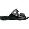 kozi Women Sandal OY5125 Comfort Wedge Sandal Black