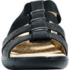 kozi Women Sandal OY5126 Comfort Wedge Sandal Black