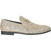 BRAVO Men Dress Shoe PROM-2 Loafer Shoe for Prom & Wedding GOLD