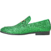 BRAVO Men Dress Shoe PROM-2 Loafer Shoe for Prom & Wedding GREEN