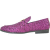 BRAVO Men Dress Shoe PROM-2 Loafer Shoe for Prom & Wedding PURPLE