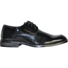 VANGELO Boy ROCKEFELLER KID Dress Shoe Formal Tuxedo for Prom & Wedding Black Patent