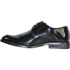 VANGELO Boy ROCKEFELLER KID Dress Shoe Formal Tuxedo for Prom & Wedding Black Patent