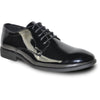 VANGELO Men Dress Shoe TAB-1 Oxford Formal Tuxedo for Prom & Wedding Black Patent - Wide Width Available