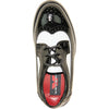 VANGELO Boy  Dress Shoe TAB-3KID Oxford Formal Tuxedo for Prom & Wedding Black/White Patent Two Tone