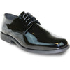 VANGELO Men Dress Shoe TUX-1 Oxford Formal Tuxedo for Prom & Wedding Black Patent - Wide Width Available