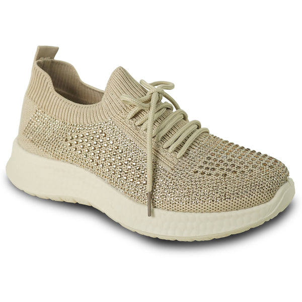 KOZI Women Casual Shoe YQ3260 Comfort Shoe Gold