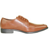 ALLURE MEN Dress Shoe AL01 Oxford Formal Tuxedo for Prom & Wedding Brown - Wide Width Available