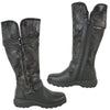 KOZI Women Winter Fur Boot ELEA-6 Knee High Casual Boot BLACK - Order Half Size Up