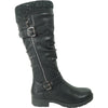 KOZI Canada Waterproof Women Boot STAR Knee High Winter Fur Casual Boot Black Wide Calf