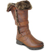 KOZI Canada Women Boot IVY-2 Ankle Winter Fur Casual Boot BROWN