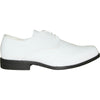 JEAN YVES Men Dress Shoe JY01 Oxford Formal Tuxedo for Prom & Wedding Shoe White Patent - Wide Width Available