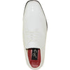 JEAN YVES Men Dress Shoe JY01 Oxford Formal Tuxedo for Prom & Wedding Shoe White Patent - Wide Width Available