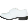 JEAN YVES Boy JY01KID Dress Shoe Formal Tuxedo for Prom & Wedding White Patent