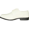JEAN YVES Men Dress Shoe JY02 Oxford Formal Tuxedo for Prom & Wedding Shoe Ivory Patent - Wide Width Available