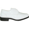 JEAN YVES Boy JY02KID Dress Shoe Formal Tuxedo for Prom & Wedding White Patent