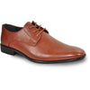 BRAVO Men Dress Shoe KING-1 Oxford Shoe Brown - Wide Width Available