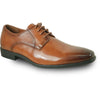 BRAVO Men Dress Shoe KING-7 Oxford Shoe Cognac - Medium and Wide Width Available