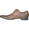 BRAVO Men Dress Shoe KLEIN-1 Oxford Shoe Brown with Leather Lining