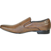 BRAVO Men Dress Shoe KLEIN-3 Loafer Shoe Brown with Leather Lining