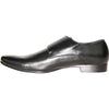 BRAVO Men Dress Shoe KLEIN-5 Loafer Shoe Black with Leather Lining