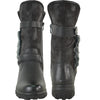 VANGELO Waterproof Women Boot LYA-5 Mid-Calf Winter Fur Casual Boot BLACK