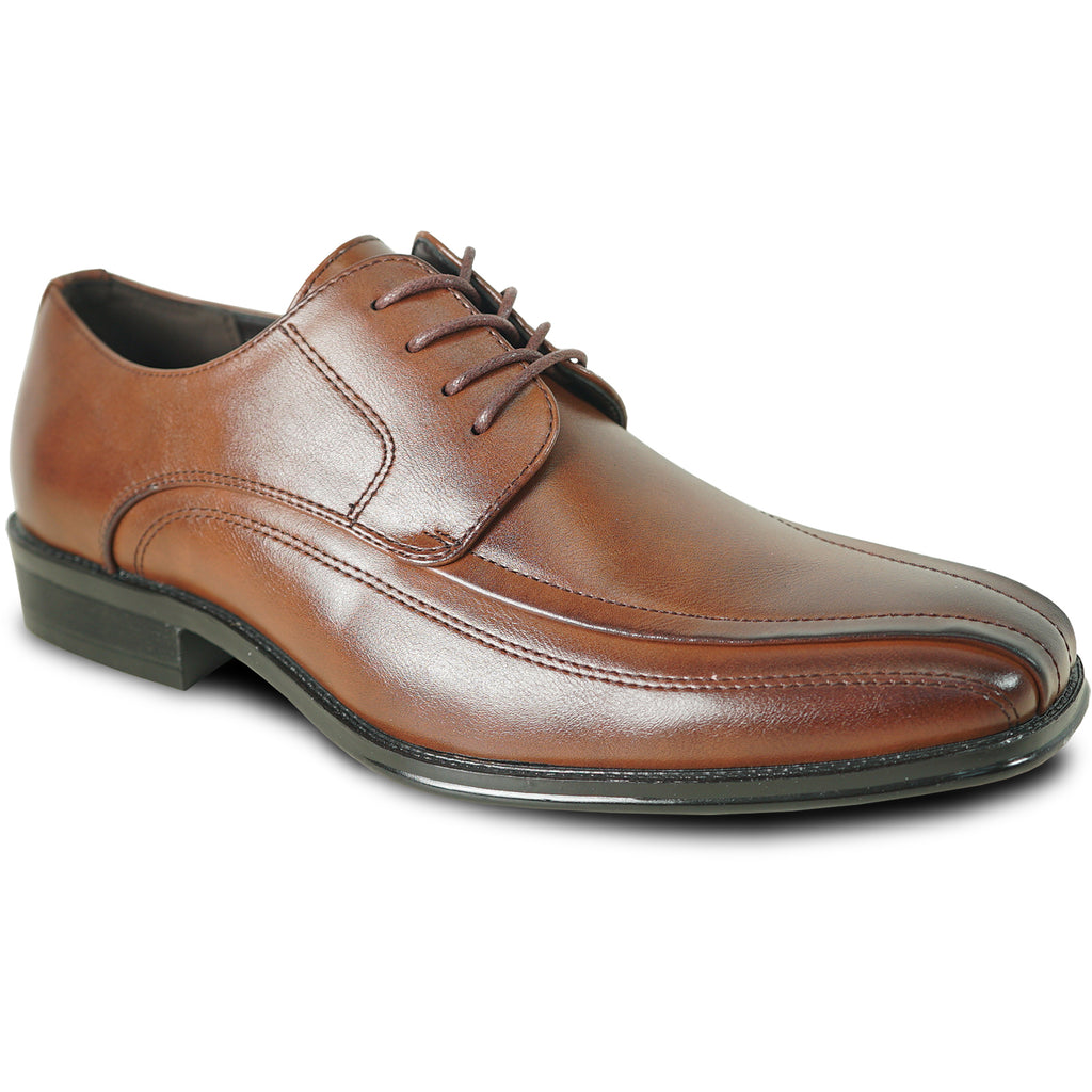 BRAVO Men Dress Shoe MILANO-3 Oxford Shoe Brown