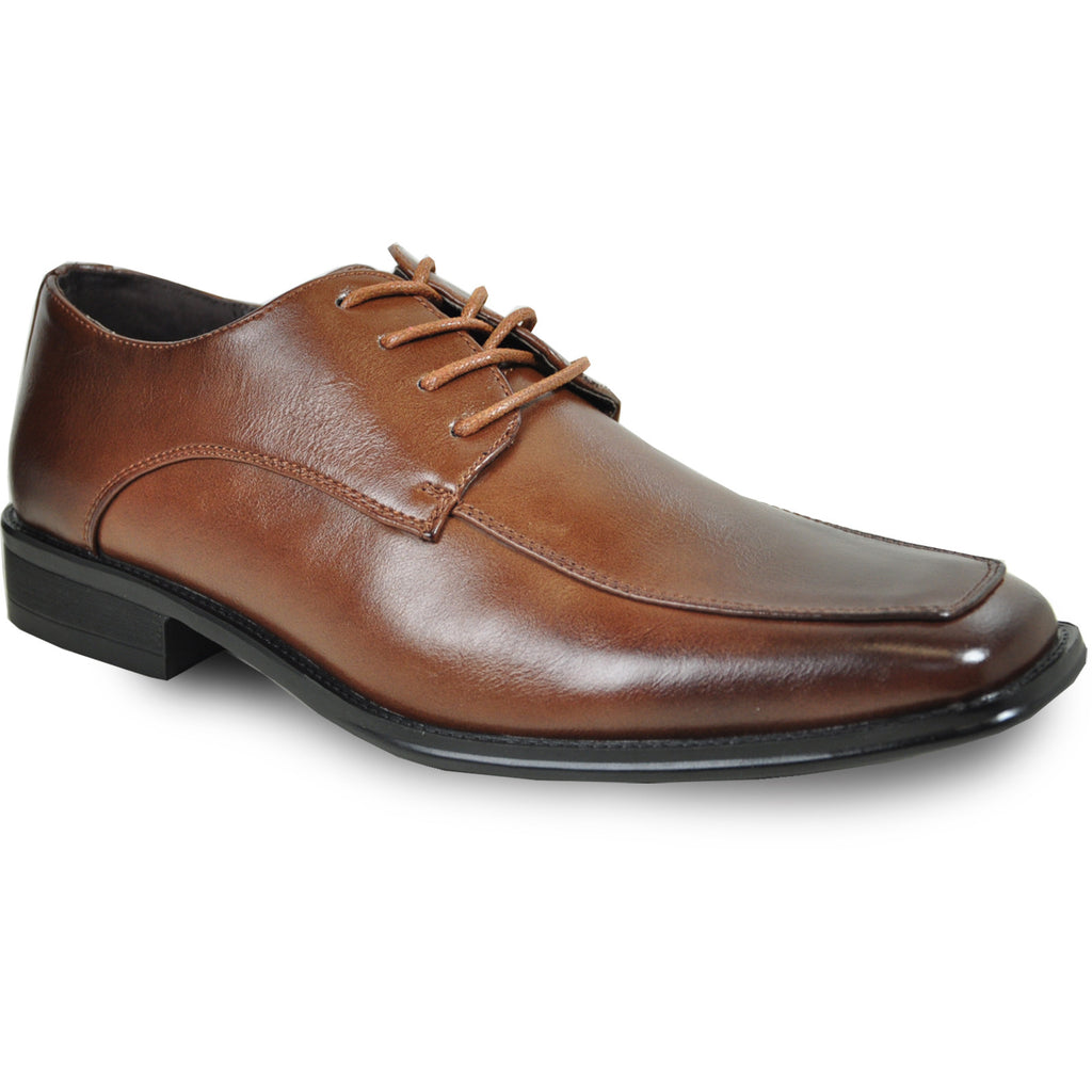 BRAVO Men Dress Shoe MILANO-2 Oxford Shoe Brown