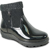KOZI Waterproof Women Boot NINA-11 Ankle Winter Fur Casual Boot BLACK