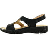 kozi Women Sandal OY3132 Comfort Wedge Sandal Black
