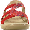 kozi Women Sandal OY3132 Comfort Wedge Sandal Red