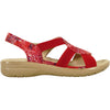 kozi Women Sandal OY3132 Comfort Wedge Sandal Red