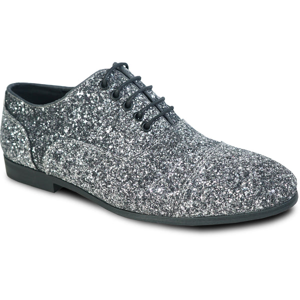 BRAVO Men Dress Shoe PROM-3 Loafer Shoe for Prom & Wedding Pewter